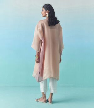 Peach sorbet anti-fit kurta