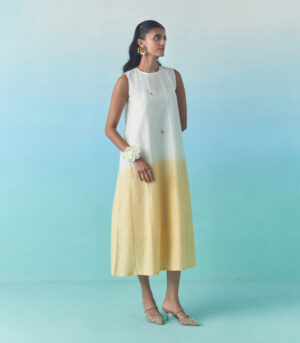 Sunray flared dress