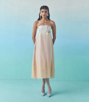 PEACH SORBET TUBE DRESS