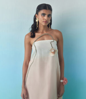 PEACH SORBET TUBE DRESS