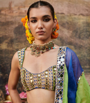 Hari Neel Lehenga