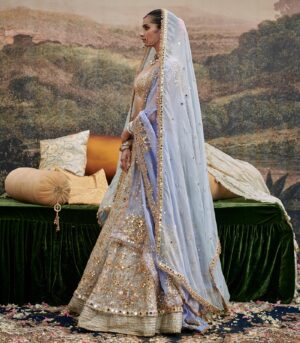 Khwab Sitara Lehenga and Veil