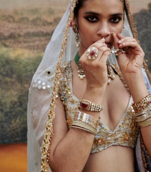 Khwab Sitara Lehenga and Veil