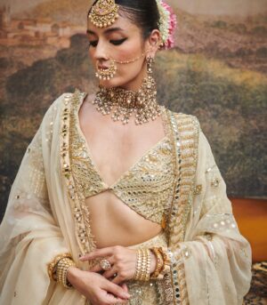 Shvet Afsana Lehenga with Single Dupatta