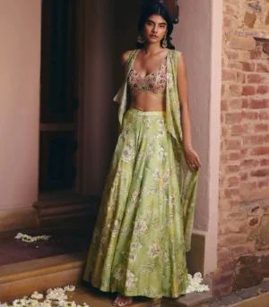 Blossom Cape Sharara Set