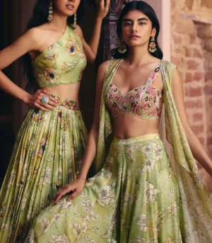 Blossom Cape Sharara Set