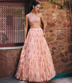 Pink Rose Lehenga