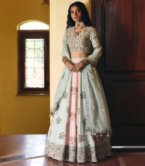 Pink & Mint Lehenga