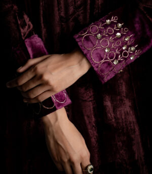 Maaya Brown V neck kurta Set