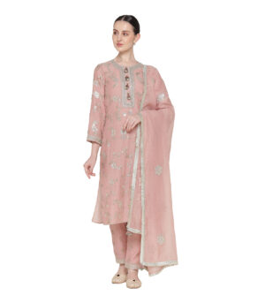 VRINDA GOTA JAAL KURTA SET