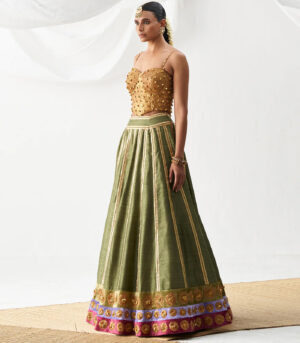 Gul-Mehendi Lehenga set