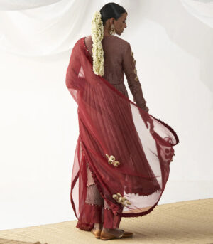 Surkh laal Angrakha set