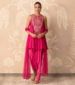 Saaz Kurti Skirt Set