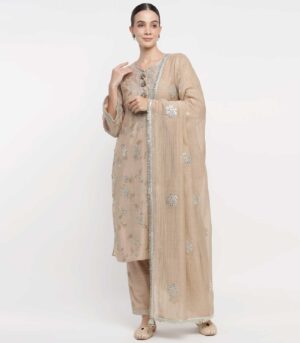 VRINDA GOTA JAAL KURTA SET