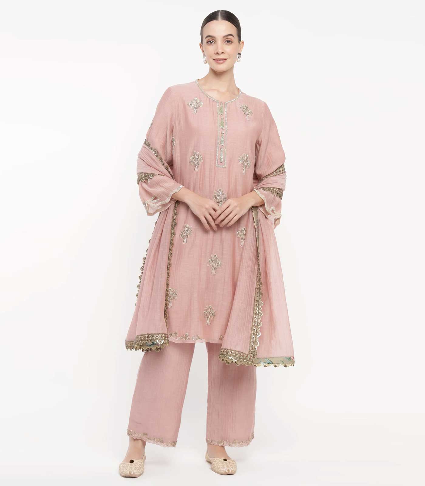 NOOR E BOW KURTA SET