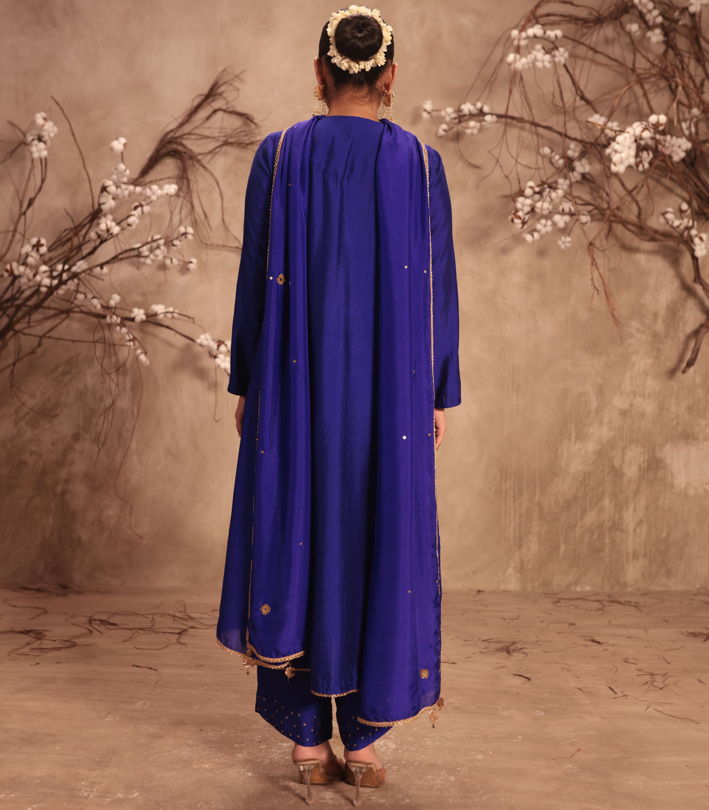 Nazakat Indigo Frockstyle Kurta Set - Image 2