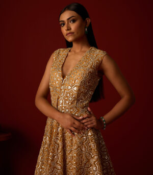 Peplum Top With Slit At Back