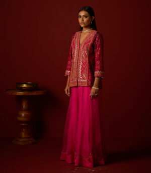 Patola Peplum Jacket With Marodiwork