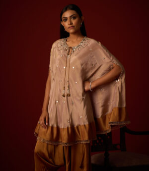 Tissue Mirror Work Round Cape