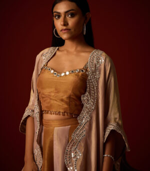 Tissue Mirrorwork Cape