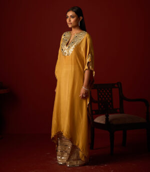 Tissue Mirror Work Kaftan