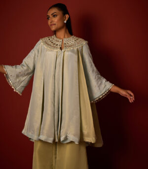 Tissue Mirrorwork Panelled Tunic