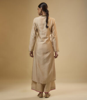 Nazakat Ivory Applique Kurta Set