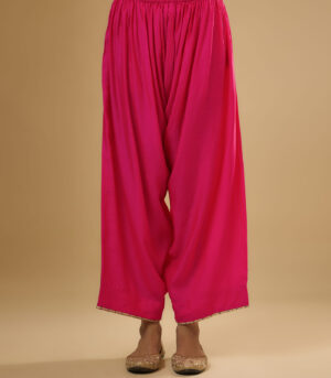 Nazakat Hot Pink Applique Kurta Set