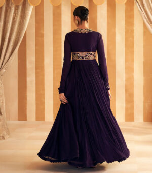 Banafsha Anarkali set