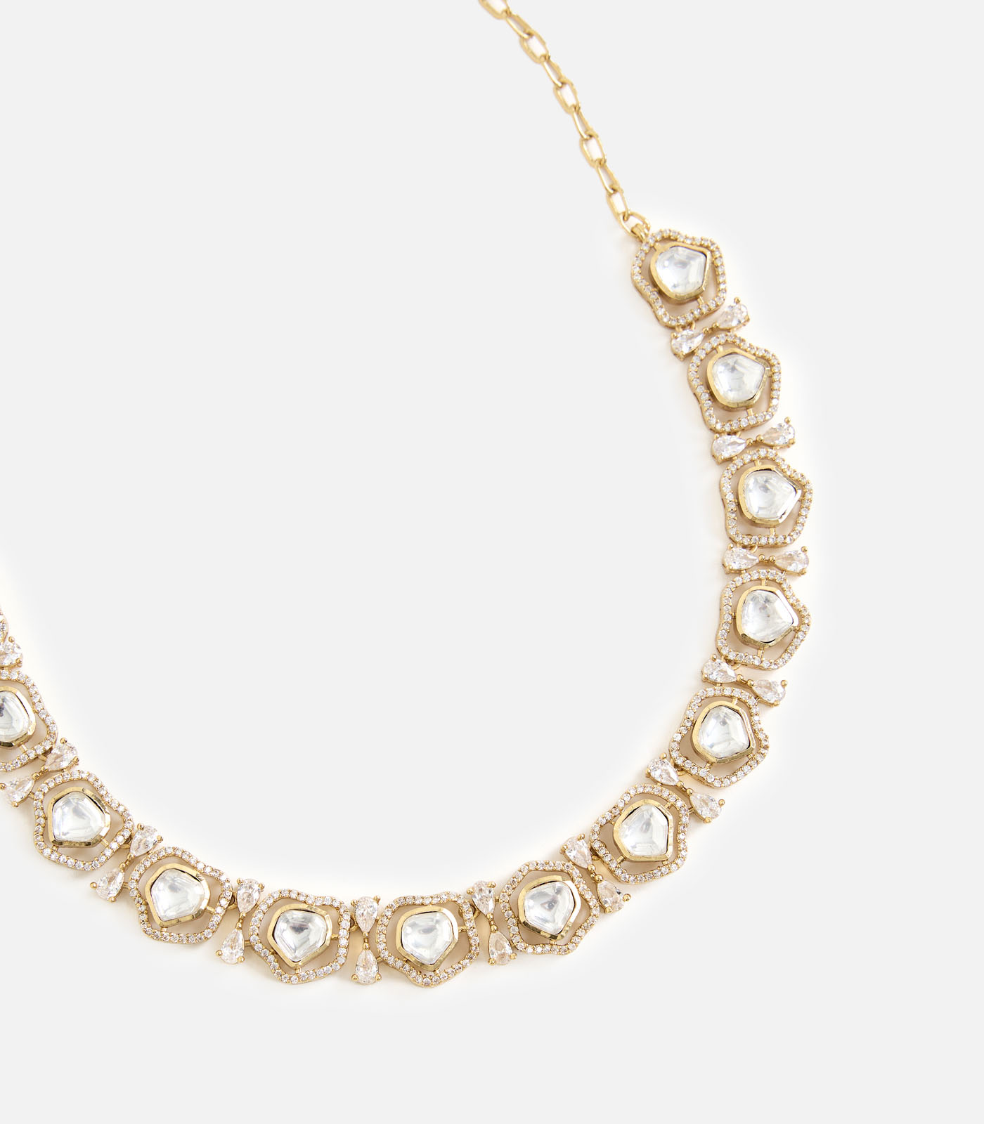 Gold-Plated Kundan Choker Set - Image 2