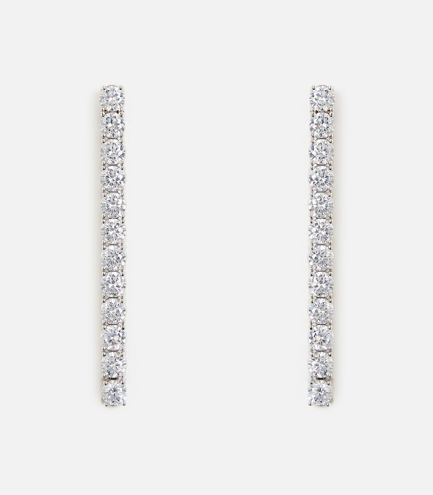 Elegant Silver plated Diamond lookalike Necklace Set - Image 3
