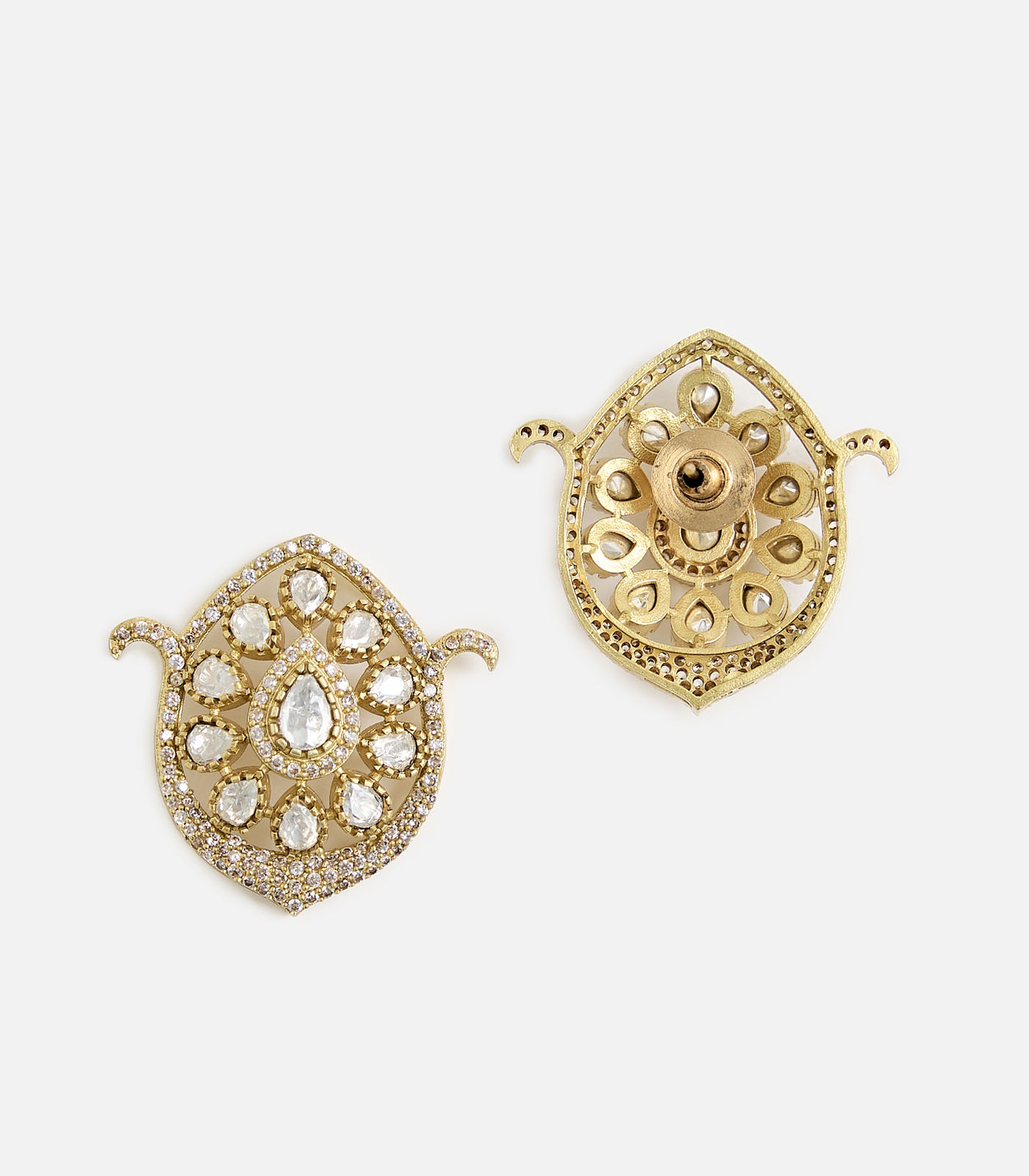 Pastel Mint stones Kundan Choker Necklace Set - Image 4