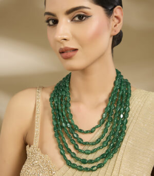 Emerald Green Layered Statement Necklace