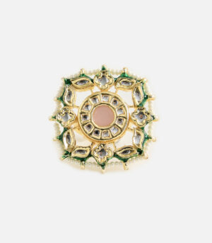 Pearl & Kundan Statement Ring