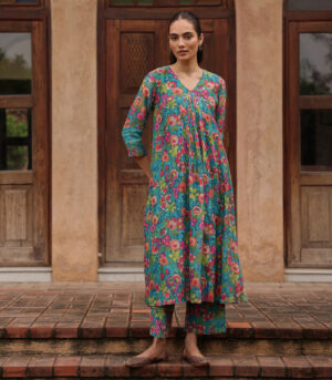 Teal Bloom Co-ord Set