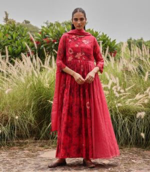 Rosewood Bloom Anarkali