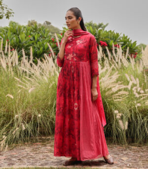 Rosewood Bloom Anarkali