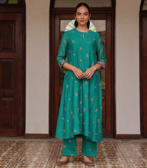 Teal Bloom Co-ord Set