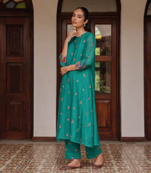 Teal Bloom Co-ord Set