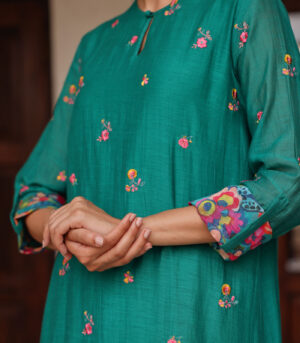 Teal Bloom Co-ord Set