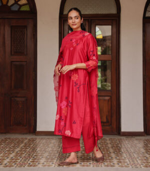 Rosewood Applique Kurta Set