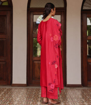 Rosewood Applique Kurta Set