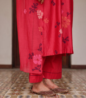 Rosewood Applique Kurta Set