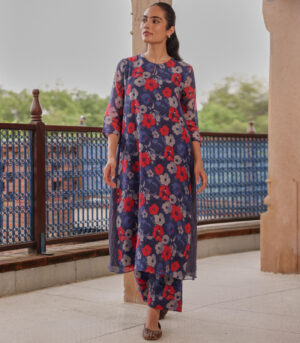 Indigo Bloom Co-ord Set