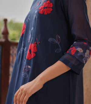 Indigo Applique Bloom Co-ord Set