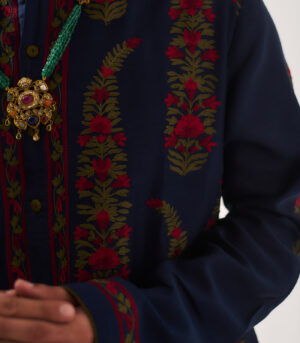 Chanderi Handloom Kurta paired with Pyjama Pants and Dupatta