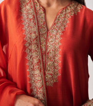 Short Kurta with Sharara and Dupatta
