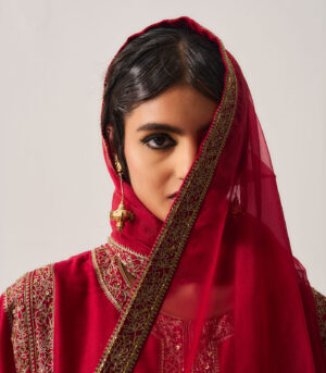 Phiran Kurta with Flare Pants and Dupatta