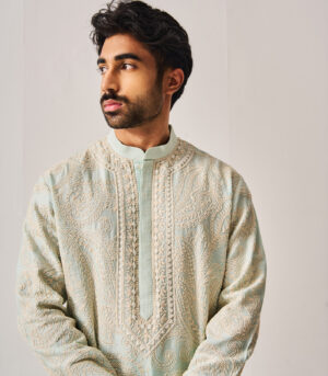 handeri Handloom Kurta paired with Pyjama Pants