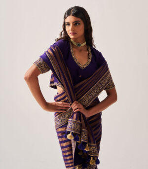 Saree with Stitched Blouse